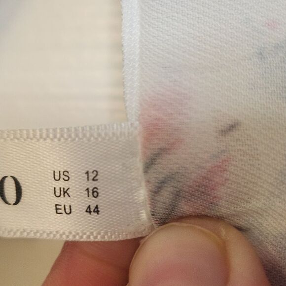 Dressfo 12 White Floral Print Shortsleeves Women's Opened Cardigan - Picture 11 of 13